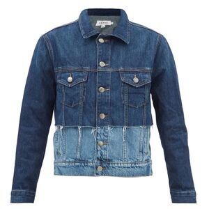NWOT Frame- Reconstructed Denim Jacket. Size L